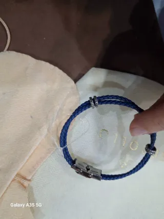 Bracciale Rebollo Uomo Acciaio Blu