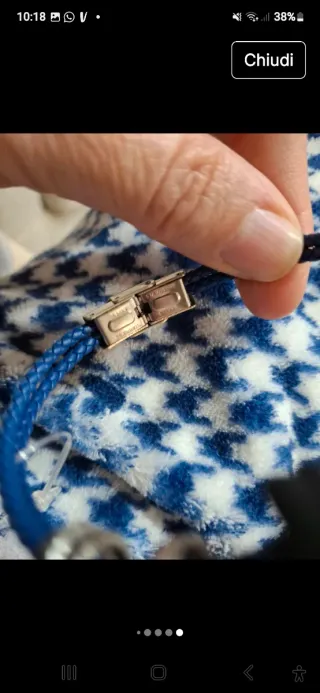 Bracciale Rebollo Uomo Acciaio Blu