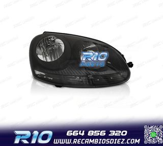 FARO DCH PARA VOLKSWAGEN VW GOLF V 03-08 FONDO NEGRO