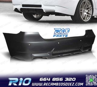 PARAGOLPES TRASERO BMW E90 LOOK M3 PDC SALIDA DOBLE IZQ