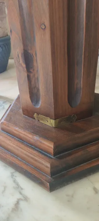 Conjunto mesa y 6 sillas madera natural