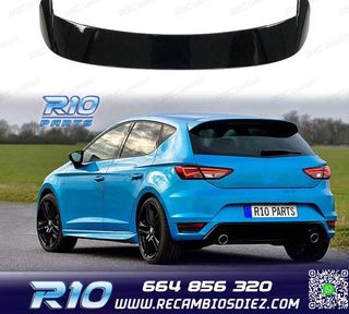ALERON SPOILER SEAT LEON MK3 5P 13-20 NEGRO BRILLO