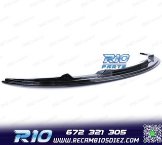 SPOILER LIP BMW E90 E91 08-12 LOOK M NEGRO BRILLO