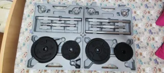 Juego de pesas con maletín