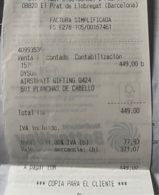 Piastra Dyson Airstrait Rosa