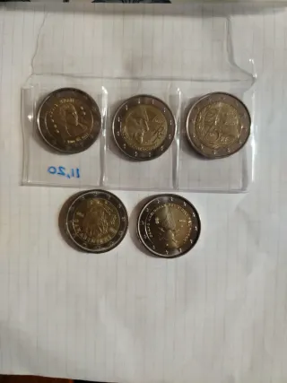 Intercambio monedas 2€ conmemorativas