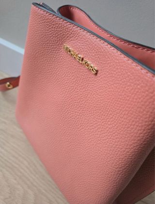 Bolso Piel Michael Kors Rosa Dorado