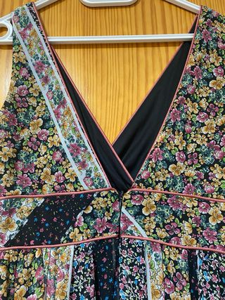 Vestido largo estampado floral