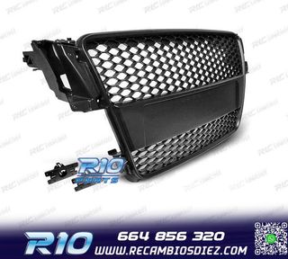 PARRILLA AUDI A5 07-11 NEGRA LOOK RS