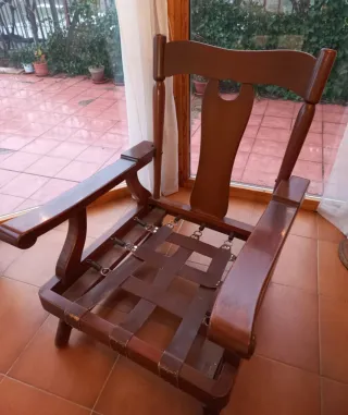 2 Sillones Vintage de terciopelo beige