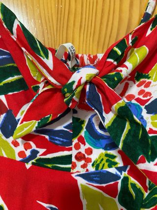 Vestido largo estampado floral verano