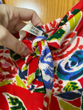 Vestido largo estampado floral verano