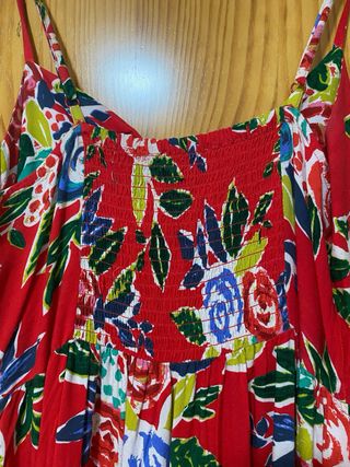 Vestido largo estampado floral verano