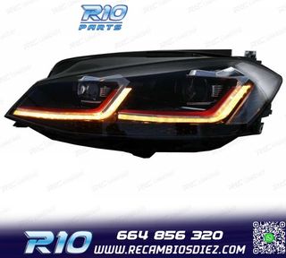 FAROS VOLKSWAGEN VW GOLF 7.5 17-19 FULL LED DINAMICOS LOOK G