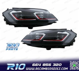 FAROS VOLKSWAGEN VW GOLF 7.5 17-19 FULL LED DINAMICOS LOOK G