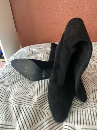 Botas altas negras mujer tacón cómodo