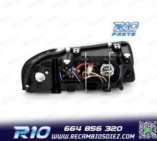 FAROS AUDI A3 8L 00-03 OJOS ANGEL FONDO NEGRO