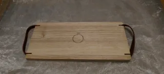 Vassoio Nespresso in legno con manici