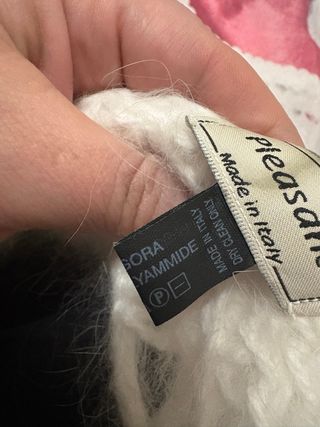 Coordinato sciarpa e berretto in angora Pleasant