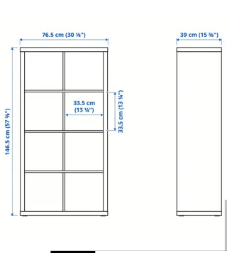 Estantería Ikea KALLAX Negra