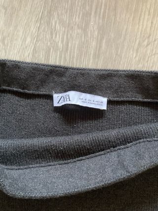 Falda larga gris oscura