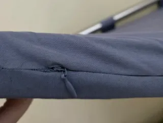 Cabecero de cama tela gris