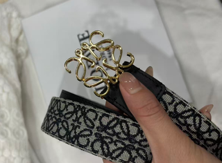 Cinturón Loewe Monograma Marrón