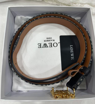 Cinturón Loewe Monograma Marrón