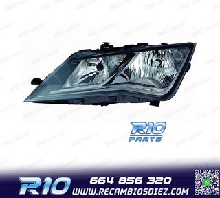 FARO IZQ PARA SEAT LEON 12-16 FONDO NEGRO