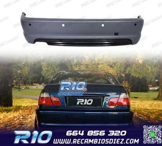 PARAGOLPES TRASERO BMW E46 COUPE LOOK M 98-06 PDC