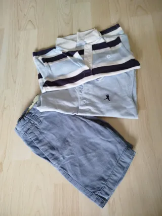 Lote 2 polos y pantalón T.2-3 años