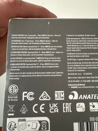 Garmin Fenix 8 43mm AMOLED Plata/Blanco