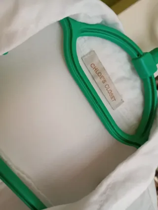 Blusa Chloe's Closet Blanca Manga Larga