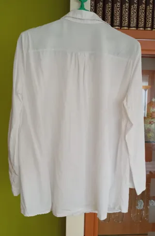 Blusa Chloe's Closet Blanca Manga Larga