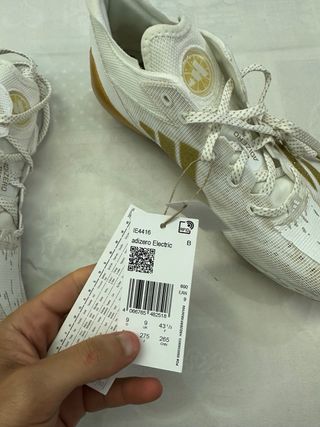Scarpe Adidas Adizero Electric Oro/Bianco 43 1/3