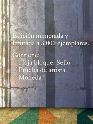 2€ ESPAÑA Santiago 2018+sello de 3€+sello en plata