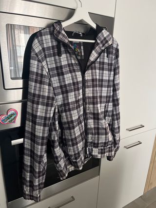 Impermeabile Pull&Bear a quadri tg. L