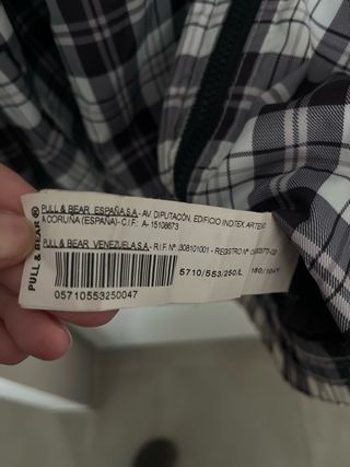 Impermeabile Pull&Bear a quadri tg. L