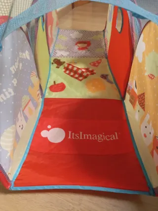 Túnel de gateo infantil con dibujos