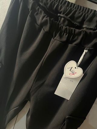 Pantaloni cargo donna neri