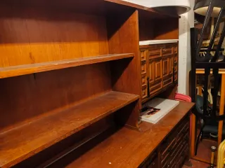 Mueble salón rústico madera