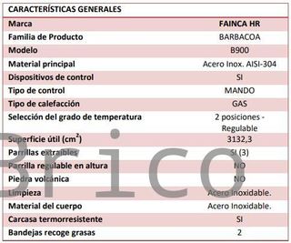 Barbacoa Gas Serie 500 - B900