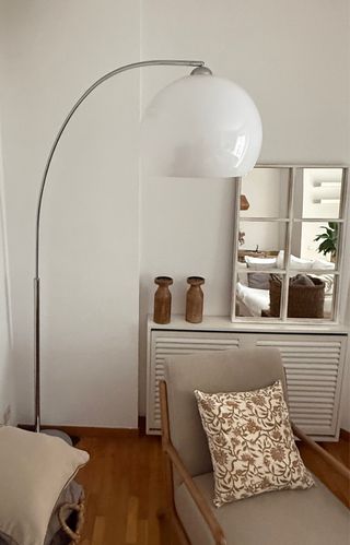 Lámpara de arco metal y cristal Maison Du Monde