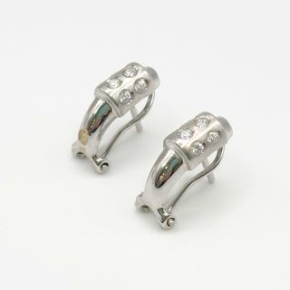 Pendientes Oro Blanco 18K, 4.55gr