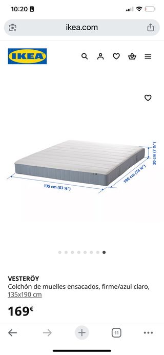 Base Cama Ikea Tela Gris