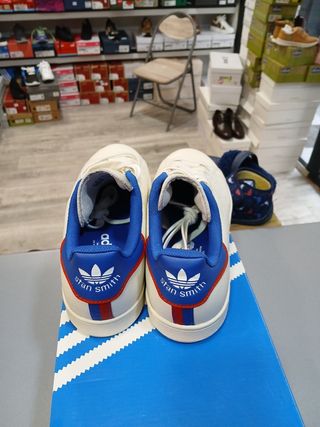 Zapatillas Adidas Stan Smith Blancas y Azules t 40