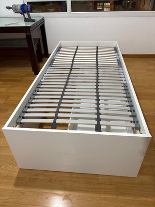 Cama madera 96x206 con cajones