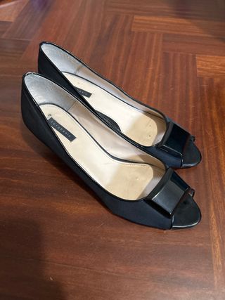Zapatos Zara Peep Toe Negros