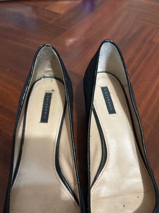 Zapatos Zara Peep Toe Negros