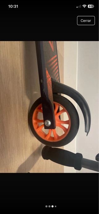 Patinete City 120 Negro y Naranja